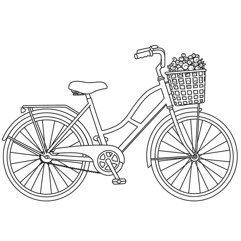 Bicycle drawing for kids