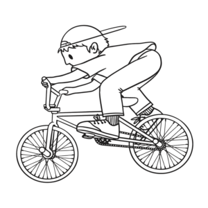 Boy With Bicycles