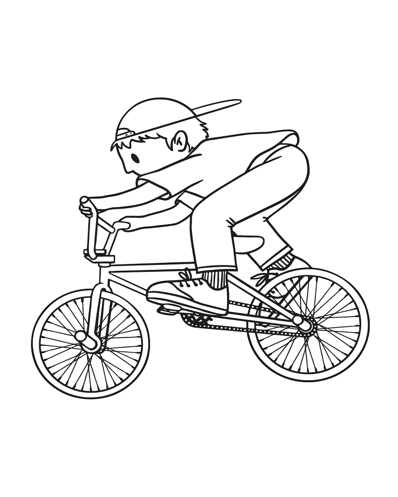 Boy With Bicycles