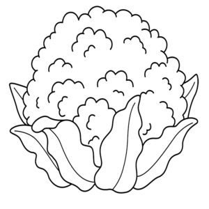 Coloring Page Cauliflower