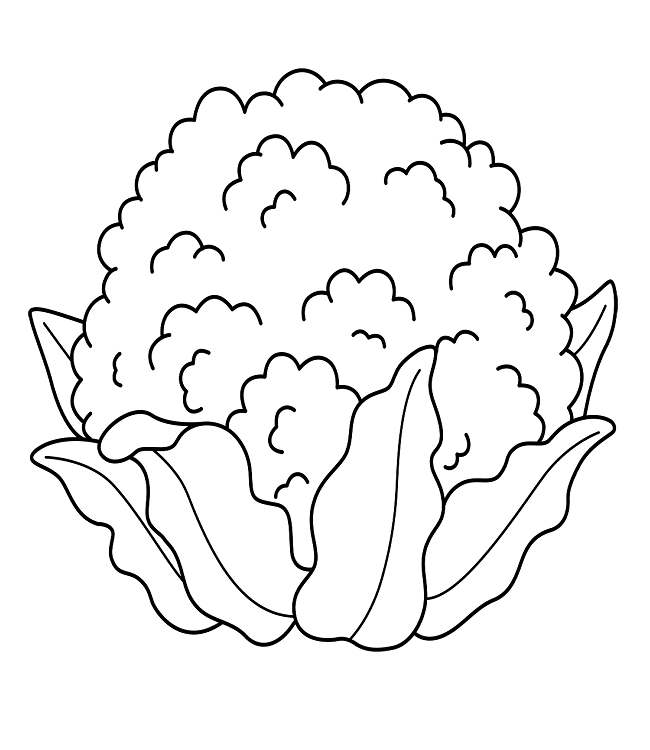 Coloring Page Cauliflower