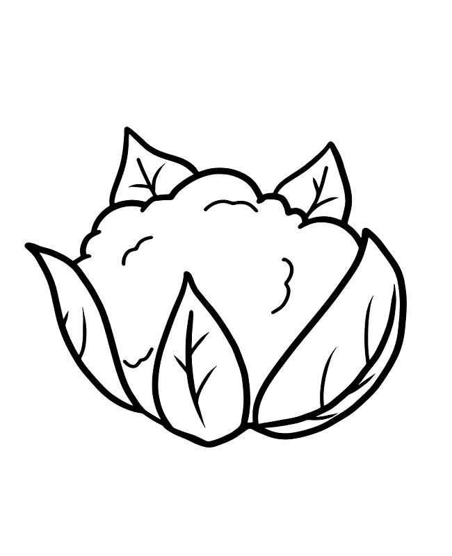 Draw Easy Cauliflower
