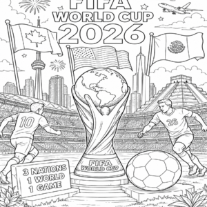 Fifa World Cup 2026 coloring page