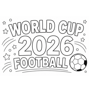 Fifa world cup 2026 coloring pages free download