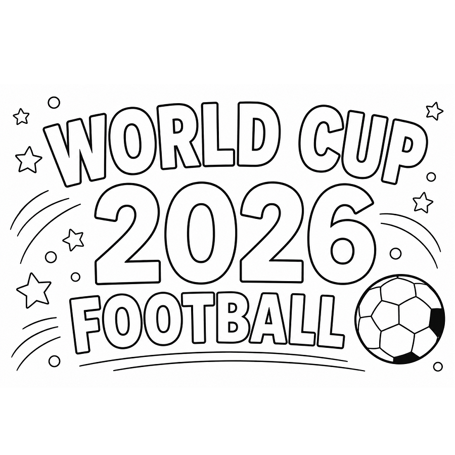 Fifa world cup 2026 coloring pages free download