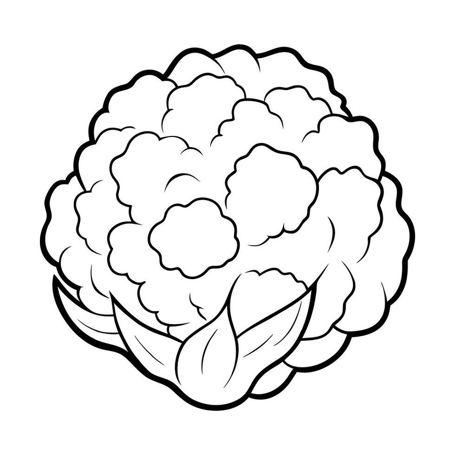Free Cauliflower Coloring Pages