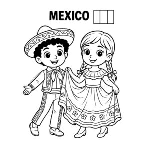 Free mexico coloring pages for kids