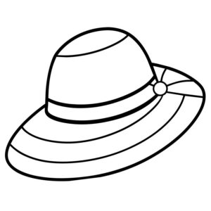 Hat coloring pages printable pdf