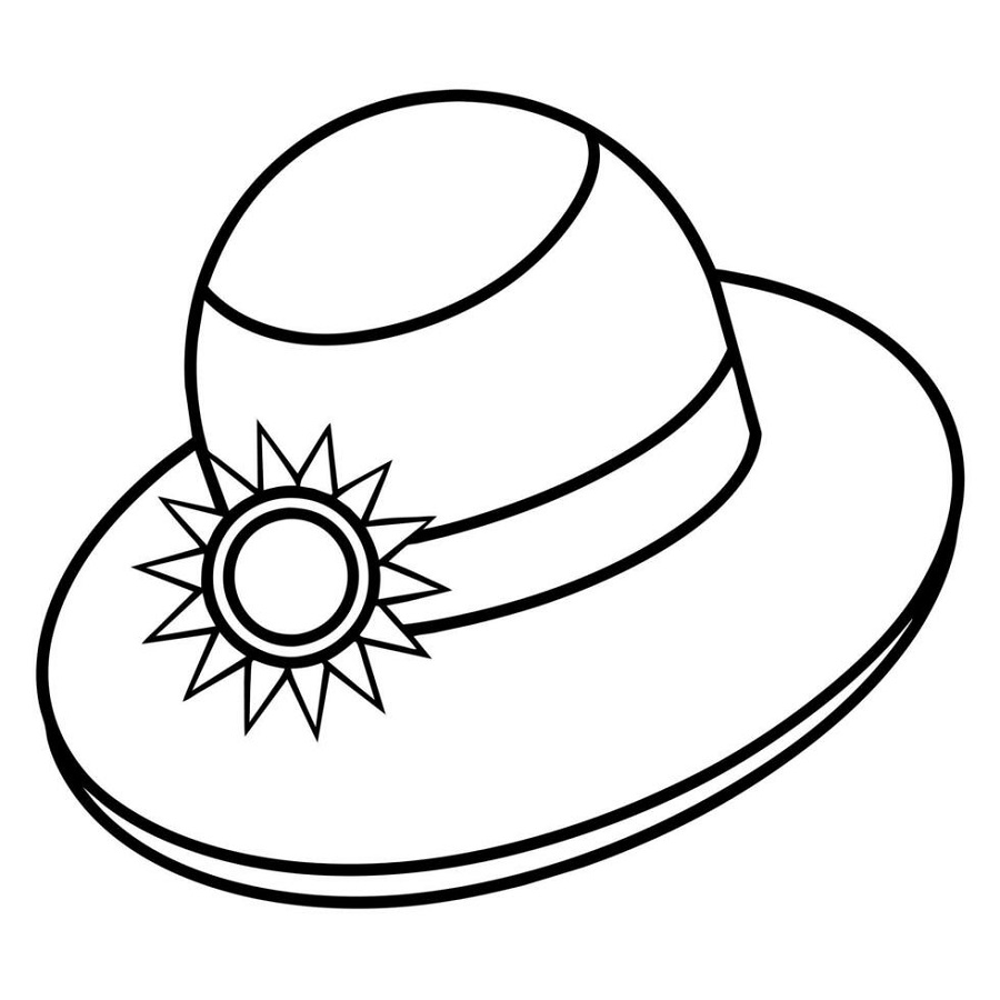 Hat coloring pages printable