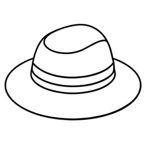Hat drawing for kids