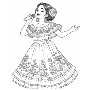 Mexican girl singing