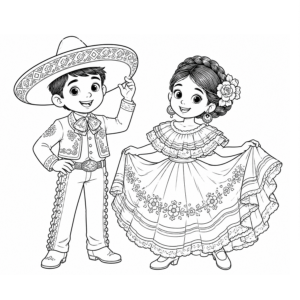 Mexico costume Girl and Boy