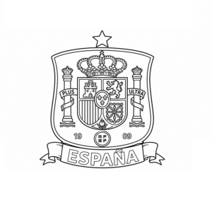 Spain logo coloring pages