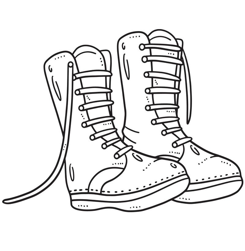 Boots color drawing