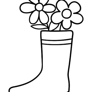 Boots with Flowers