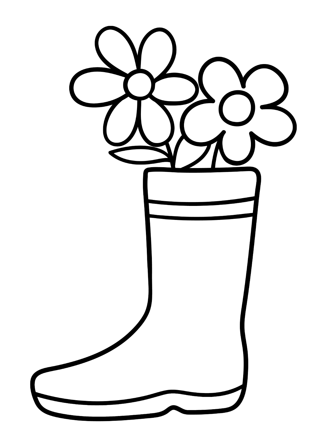 Boots with Flowers