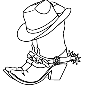 Cowboy Boots and Hat