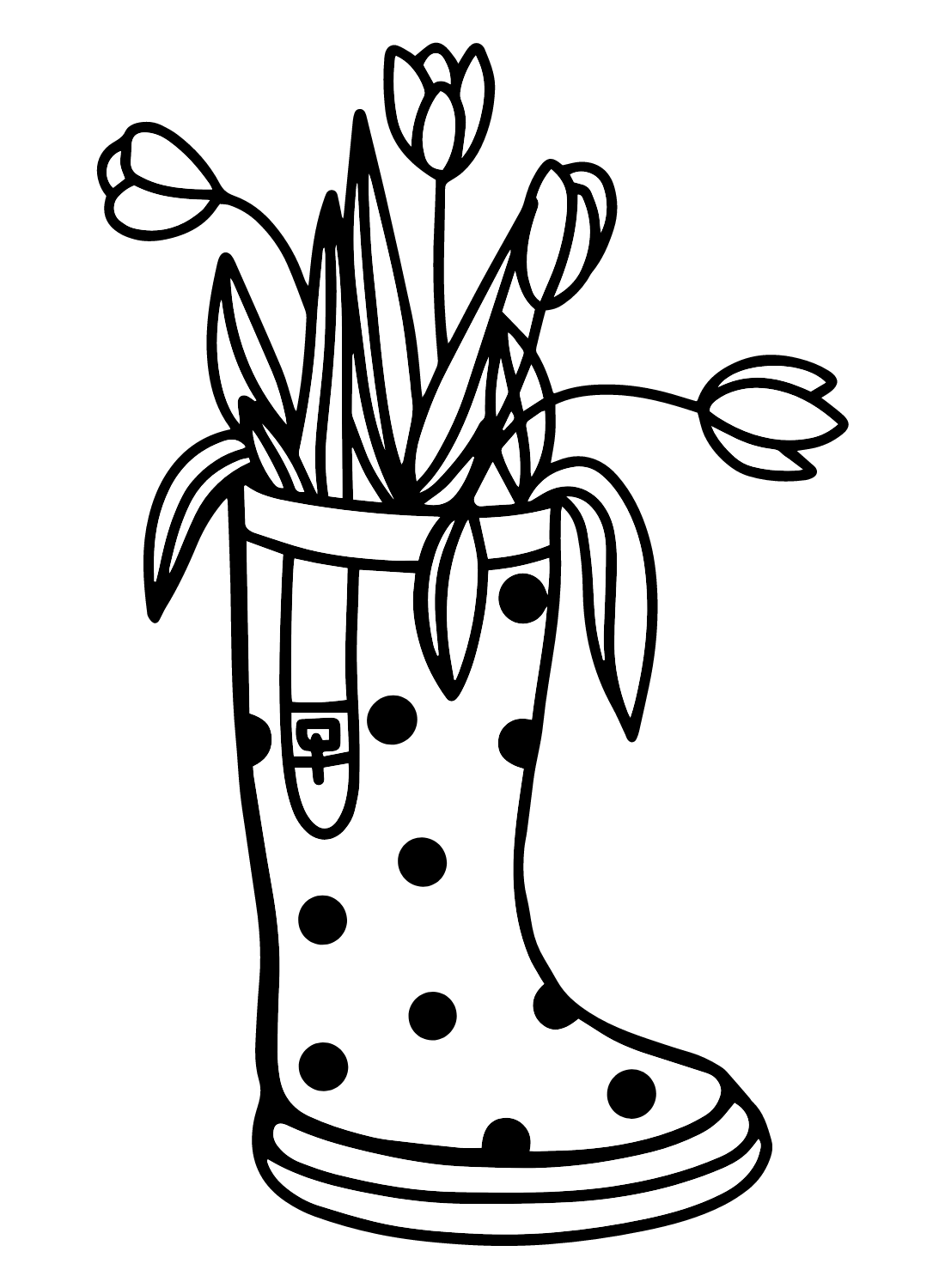 Flowers in Rubber Boots