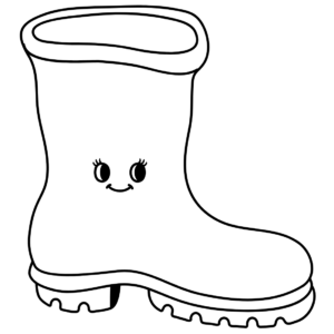 Gardening Boots Cartoon